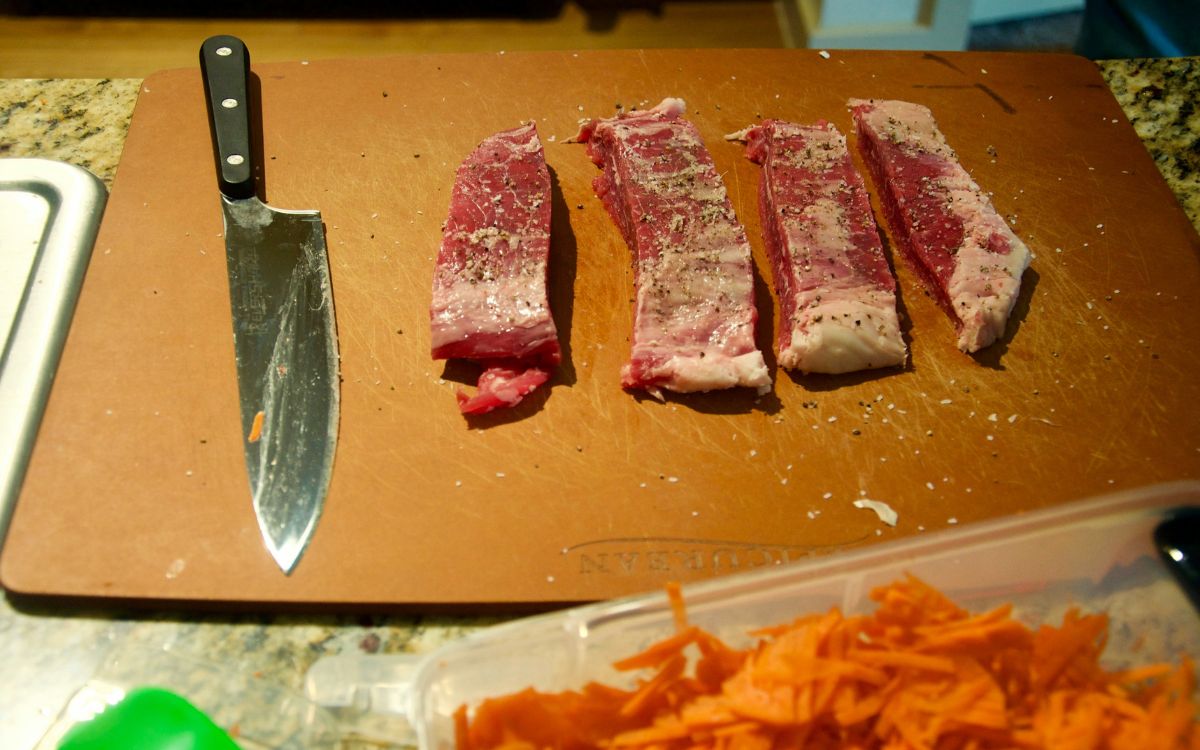 preparación de carne roja
